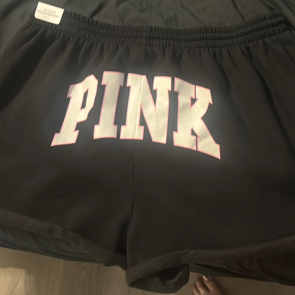 PINK Victoria's Secret Black Athletic Shorts